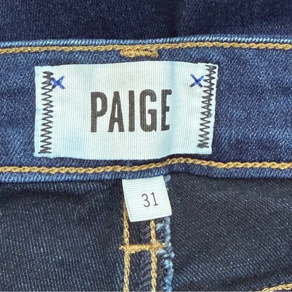 PAIGE Skyline Ankle Peg Stretch Jeans Blue Size 31 - Picture 6 of 7